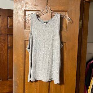 A New Day - Women's Slim Fit Ribbed High Neck Tank Top - Grey - Size XL